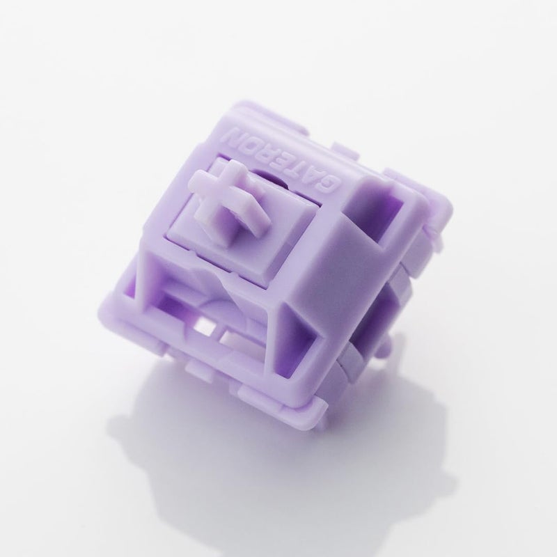 MELETRIX WS POM Purple Linear Mechanical Keyboard Switch (35Pcs) - 5 Pin Pre-lubed 22mm Dual-Stage Spring Switches with Full POM Material, Compatible with MX Keycaps for Gaming Keyboard - Image 1
